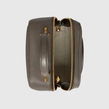 Gucci 744434 Gucci Blondie taška s horním držadlem Hnědá kůže