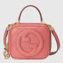 Gucci 744434 Gucci Blondie taška s horním držadlem Růžová kůže