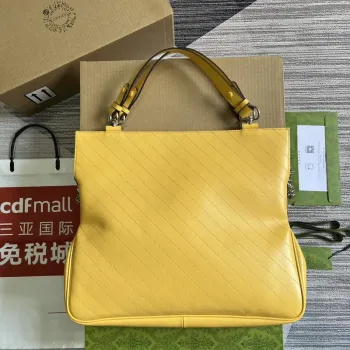 Gucci 751516 Gucci Blondie Střední Tote Taška Žlutá kůže