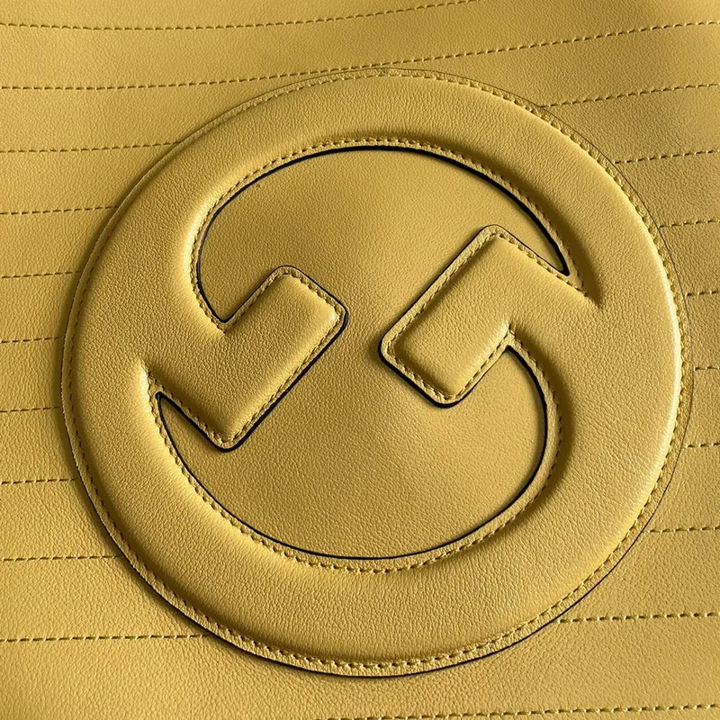 Gucci 751516 Gucci Blondie Střední Tote Taška Žlutá kůže