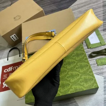 Gucci 751516 Gucci Blondie Střední Tote Taška Žlutá kůže