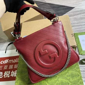 Gucci 751518 Gucci Blondie Malá taška přes rameno Červená kůže