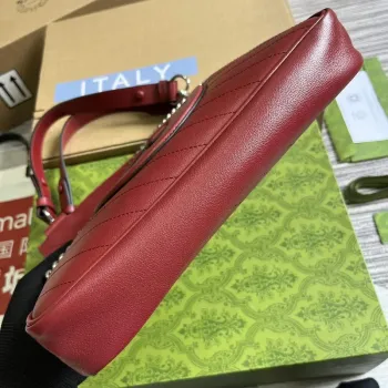 Gucci 751518 Gucci Blondie Malá taška přes rameno Červená kůže