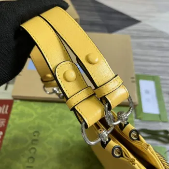Gucci 751518 Gucci Blondie Malá Taška přes Rameno Žlutá kůže