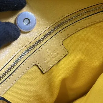 Gucci 751518 Gucci Blondie Malá Taška přes Rameno Žlutá kůže