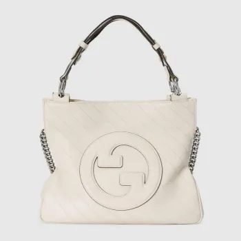 Gucci 751518 Gucci Blondie Malá Taška přes Rameno Bílá kůže