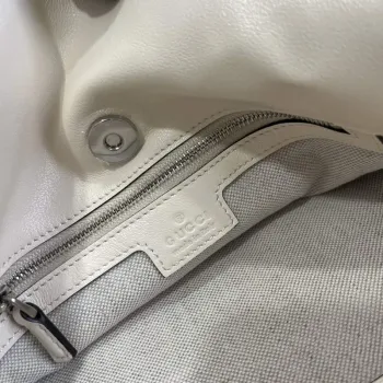 Gucci 751518 Gucci Blondie Malá Taška přes Rameno Bílá kůže