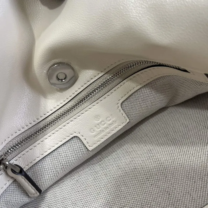 Gucci 751518 Gucci Blondie Malá Taška přes Rameno Bílá kůže