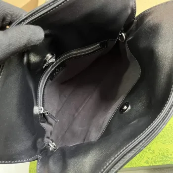 Gucci 751518 Gucci Blondie Malá Taška přes Rameno Černá kůže