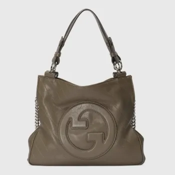 Gucci 751518 Gucci Blondie Malá Taška přes Rameno Hnědá Kůže