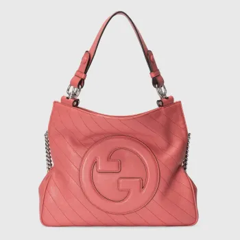 Gucci 751518 Gucci Blondie Malá Taška přes Rameno Růžová Růžová Kůže