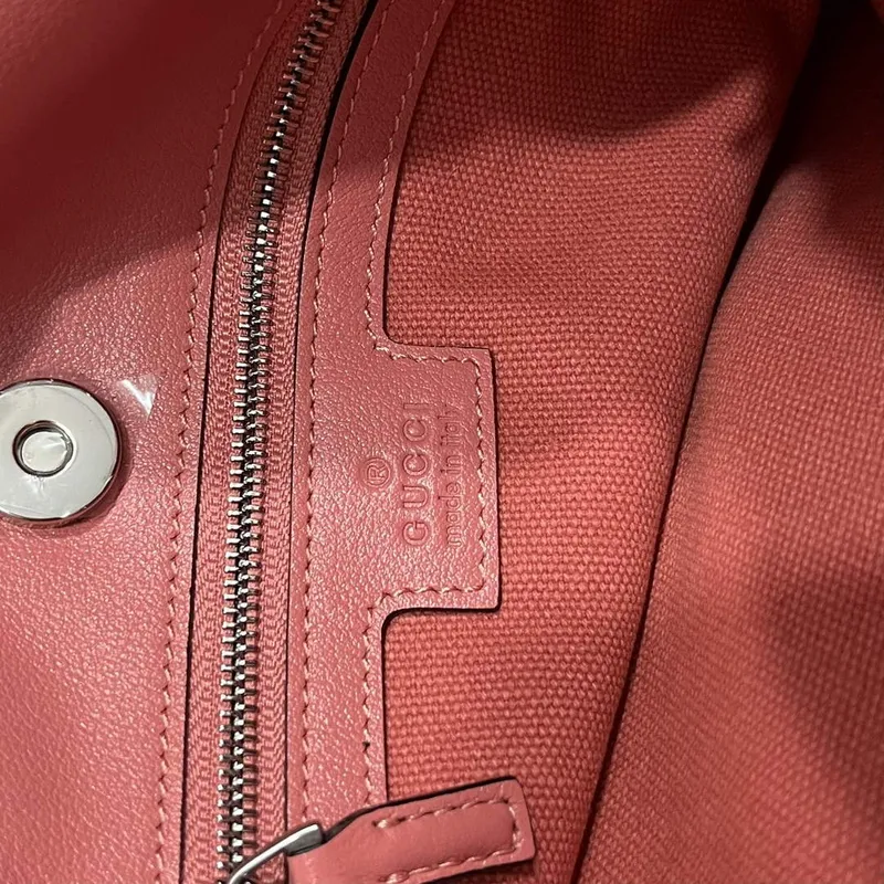 Gucci 751518 Gucci Blondie Malá Taška přes Rameno Růžová Růžová Kůže