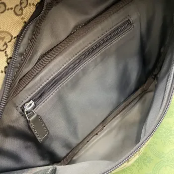 Gucci 804262 Malá GG Pásková Taška Hnědá