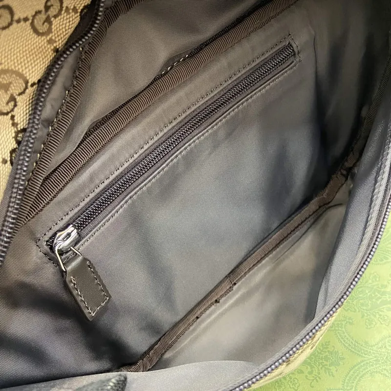 Gucci 804262 Malá GG Pásková Taška Hnědá