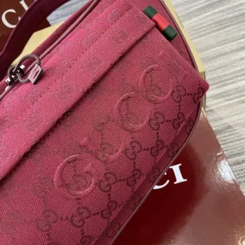 Gucci 802096 Malá GG Křížová Taška Červená