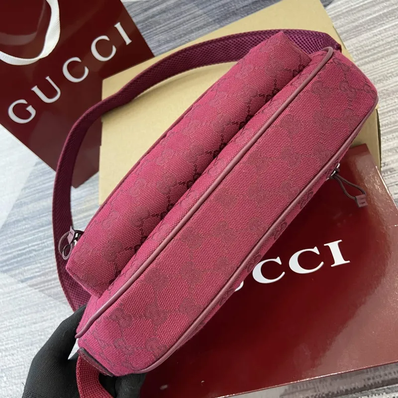 Gucci 802096 Malá GG Křížová Taška Červená