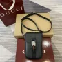 Gucci 800312 Super Mini Crossbody Taška Černá