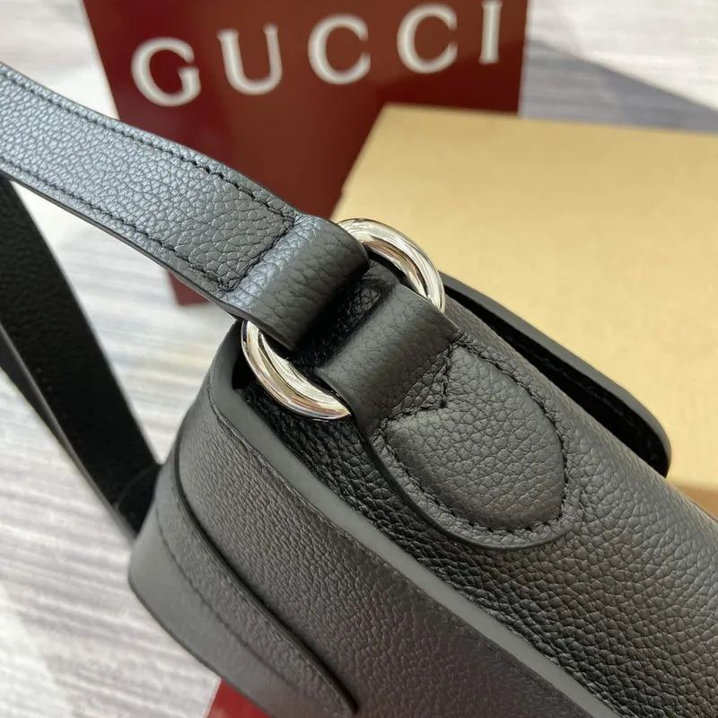 Gucci 800312 Super Mini Crossbody Taška Černá