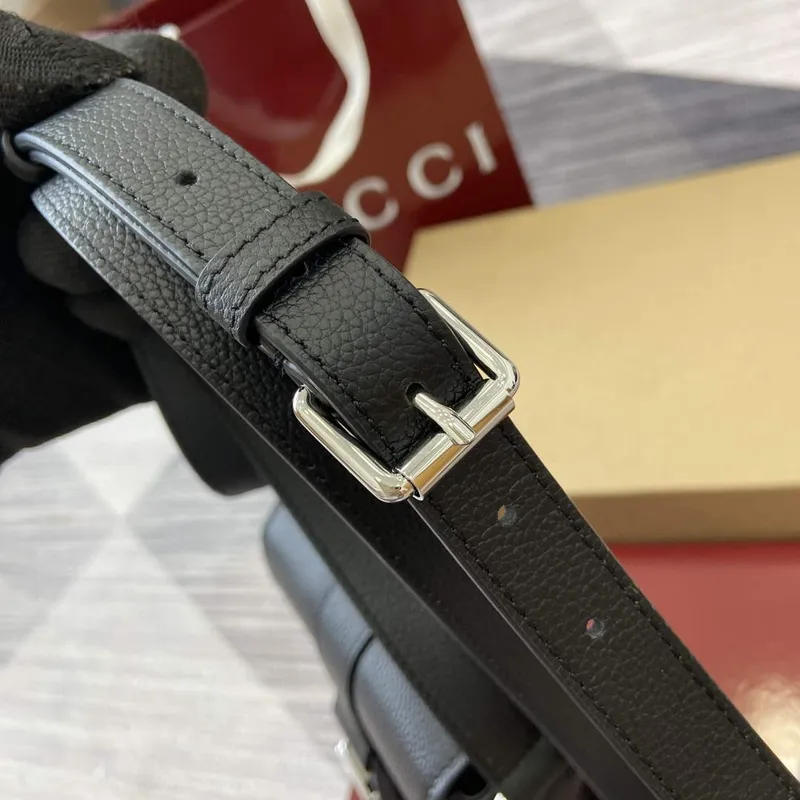 Gucci 800312 Super Mini Crossbody Taška Černá