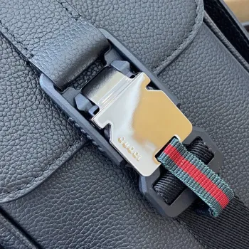 Gucci 800312 Super Mini Crossbody Taška Černá