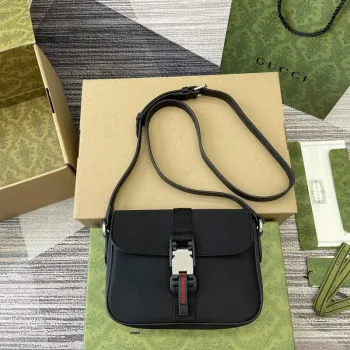 Gucci 802100 Mini GG Crossbody Taška Černá