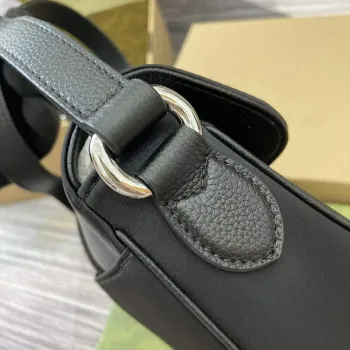 Gucci 802100 Mini GG Crossbody Taška Černá