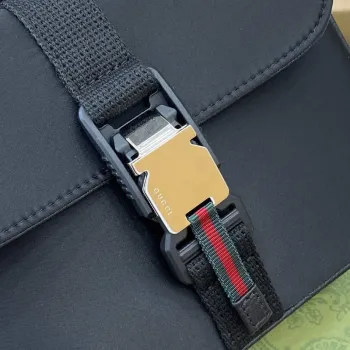 Gucci 802100 Mini GG Crossbody Taška Černá