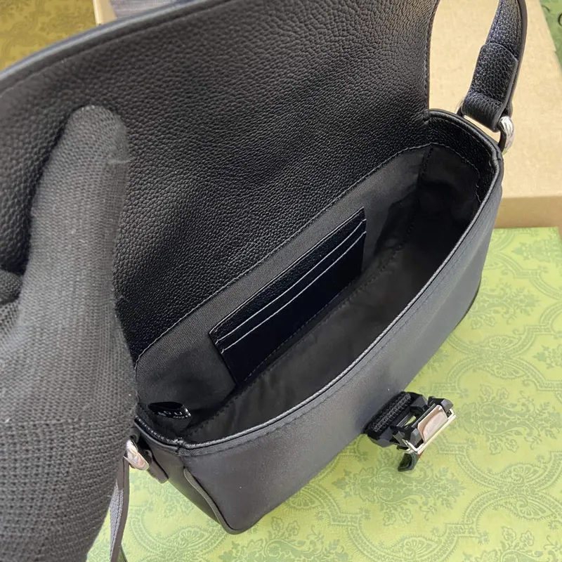 Gucci 802100 Mini GG Crossbody Taška Černá