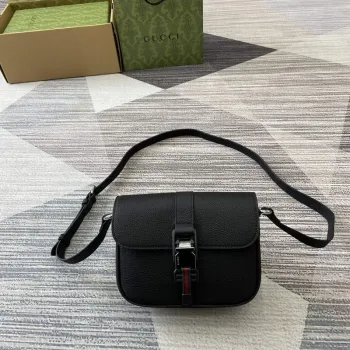 Gucci 800313 Super Mini Ramenní Taška Černá