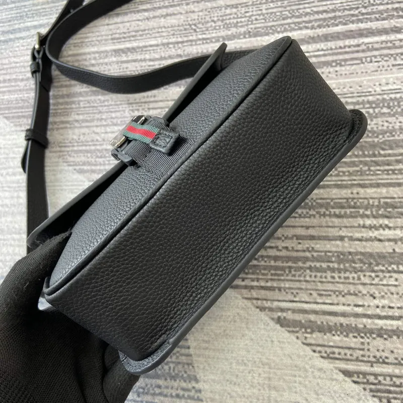 Gucci 800313 Super Mini Ramenní Taška Černá