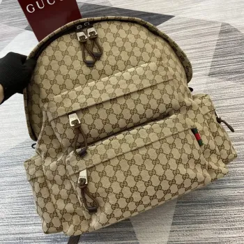 Gucci 800182 Velký batoh s taškou Gucci Hnědý