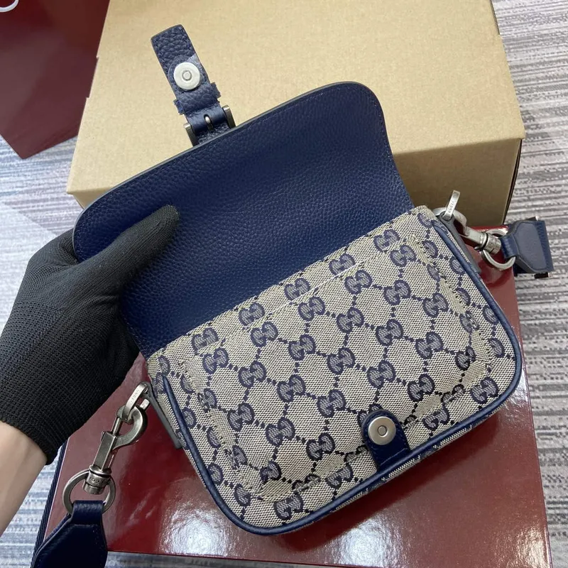 Gucci 795213 GG Super Mini Taška Tmavě Modrá