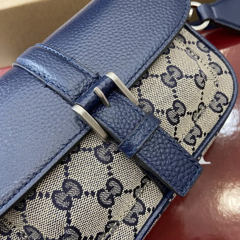 Gucci 795213 GG Super Mini Taška Tmavě Modrá