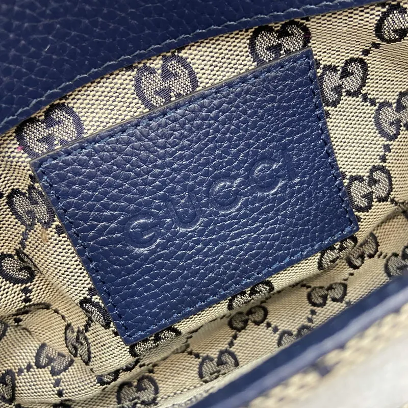 Gucci 795213 GG Super Mini Taška Tmavě Modrá