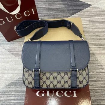 Gucci 794872 GG Křížová taška Tmavě modrá