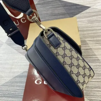 Gucci 794872 GG Křížová taška Tmavě modrá