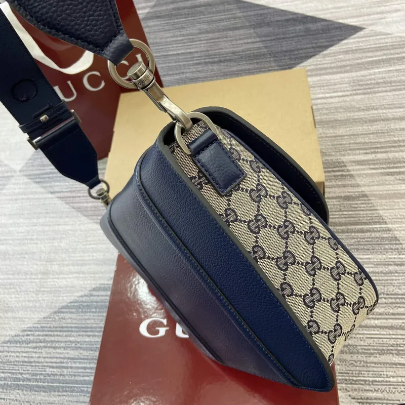 Gucci 794872 GG Křížová taška Tmavě modrá