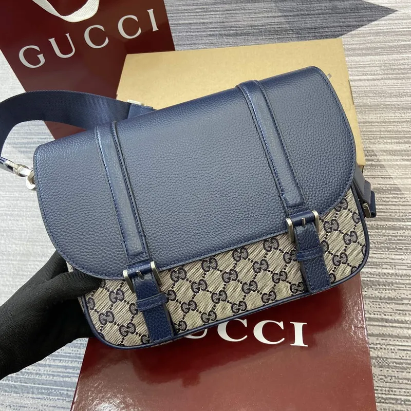 Gucci 794872 GG Křížová taška Tmavě modrá