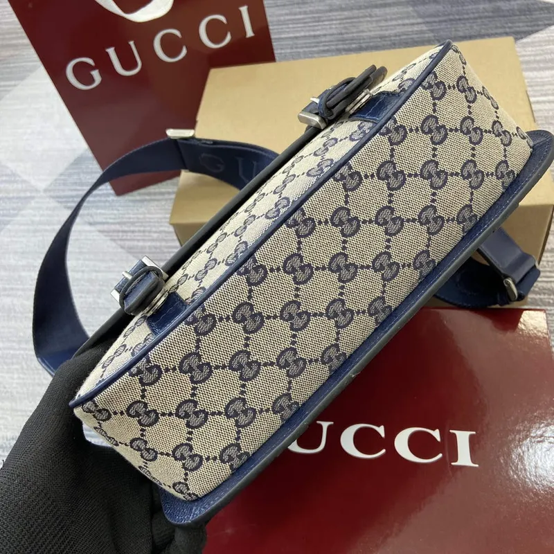 Gucci 794872 GG Křížová taška Tmavě modrá
