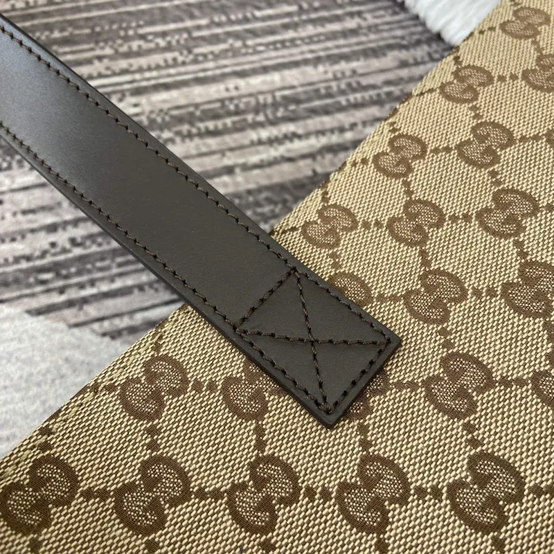 Gucci 802166 Velká GG Taška Hnědá