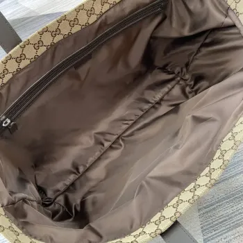 Gucci 802166 Velká GG Taška Hnědá