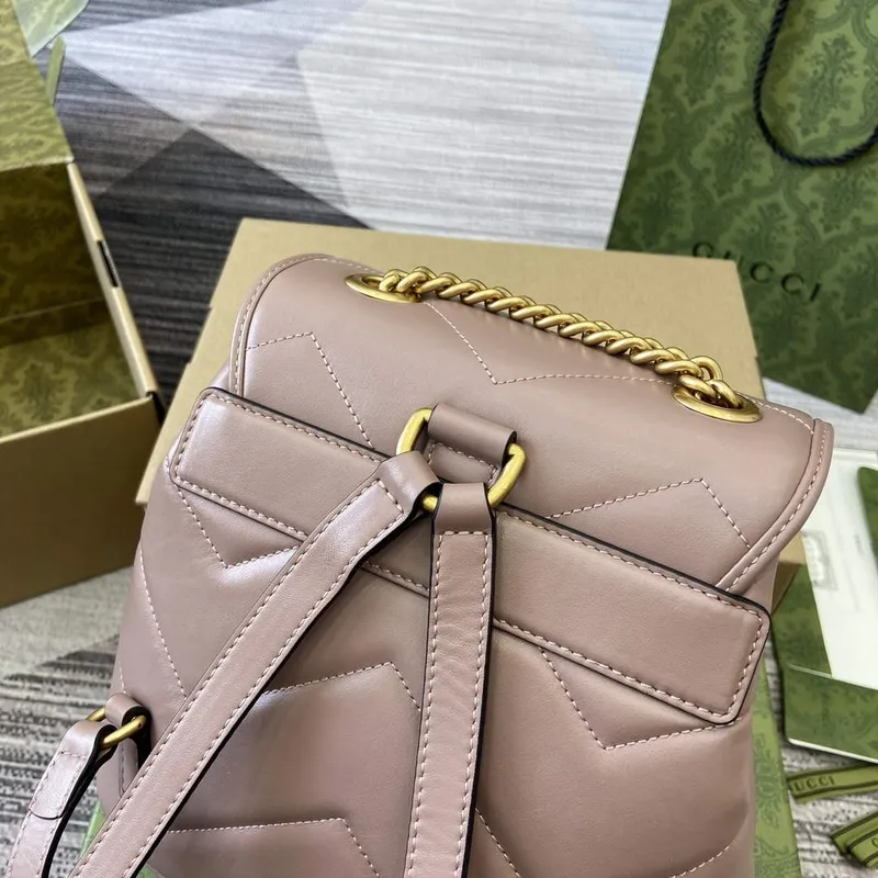 Gucci 777253 GG Marmont Mini Batoh Růžový