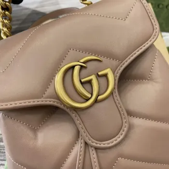 Gucci 777253 GG Marmont Mini Batoh Růžový