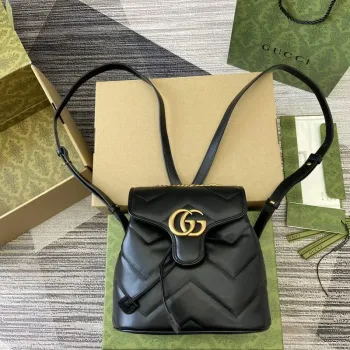 Gucci 777253 GG Marmont Mini Batoh Černý