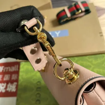 Gucci Blondie Medium taška s horním uchopem 721172 Růžová