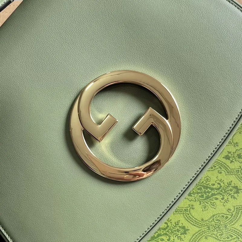 Gucci Blondie Medium taška s horním držadlem 721172 Zelená