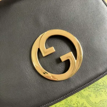 Gucci Blondie Medium taška s horním madlem 721172 Černá