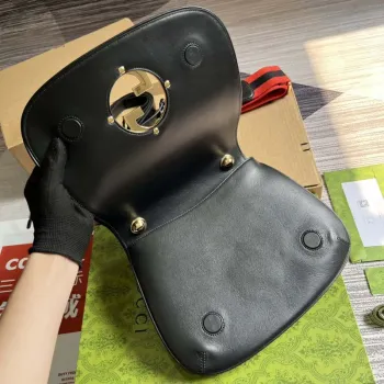 Gucci Blondie Medium taška s horním madlem 721172 Černá