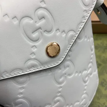 Gucci 772795 GG Super Mini Bucket Bag Světle zelená