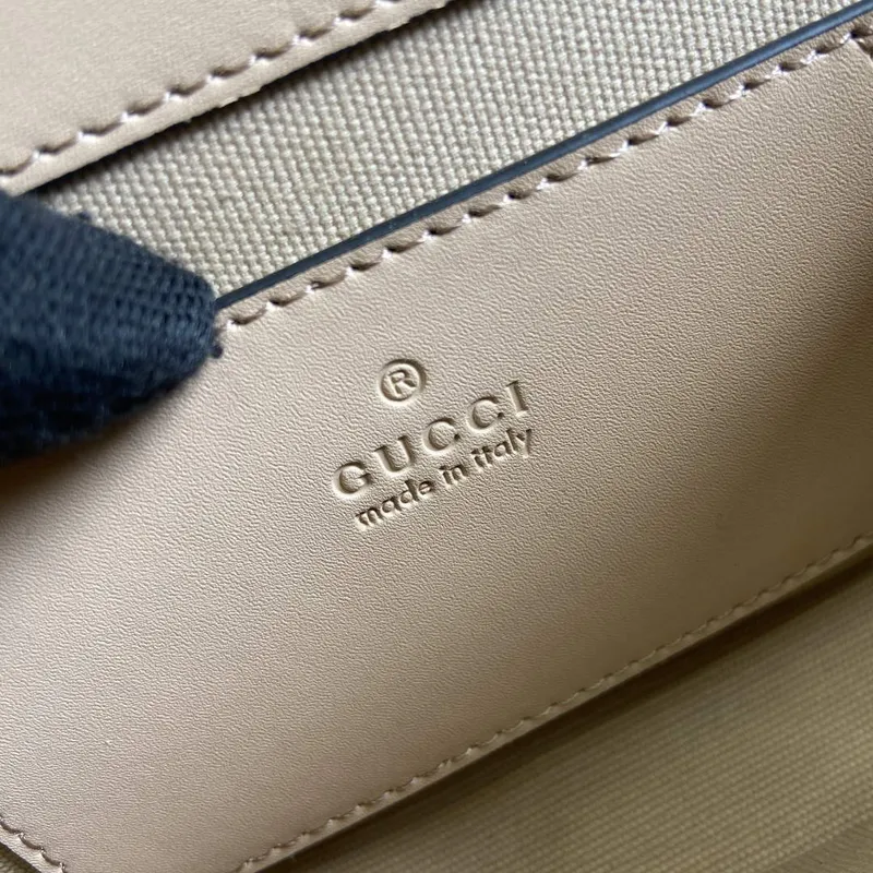 Gucci 772794 GG Super Mini Kabelka přes rameno Světle béžová